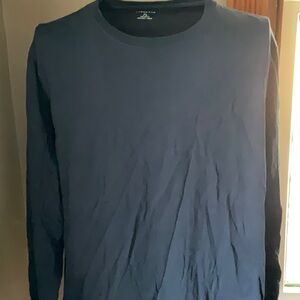 Lands’ End Navy Crewneck Cotton Long Sleeve Sz. XL (18/20).